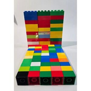LEGO Duplo 80 Piece Bulk Building Block Set Multicolor Creative Construction Toy